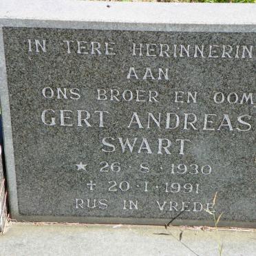 SWART Gert Andreas 1930-1991