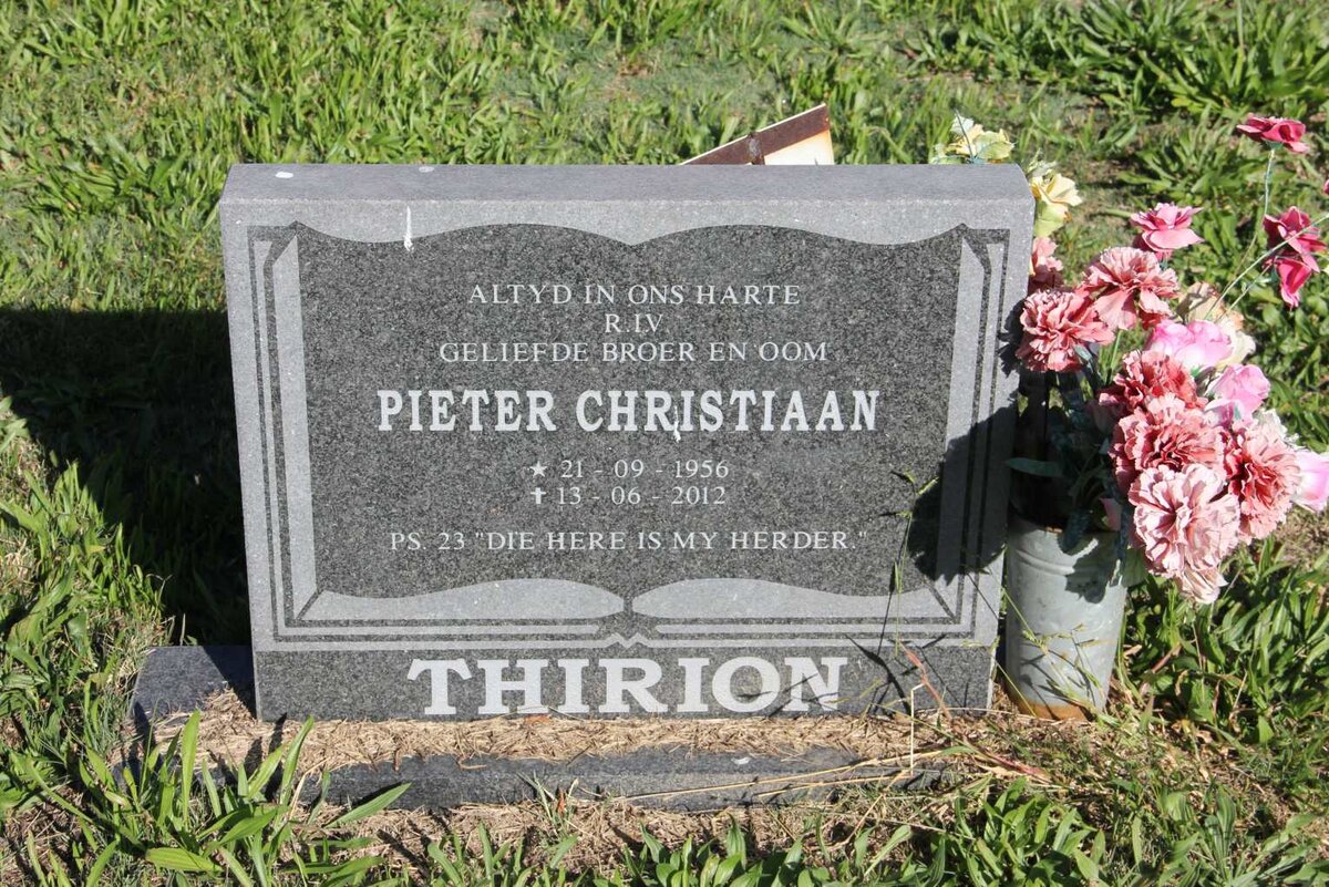 THIRION Pieter Christiaan 1956-2012