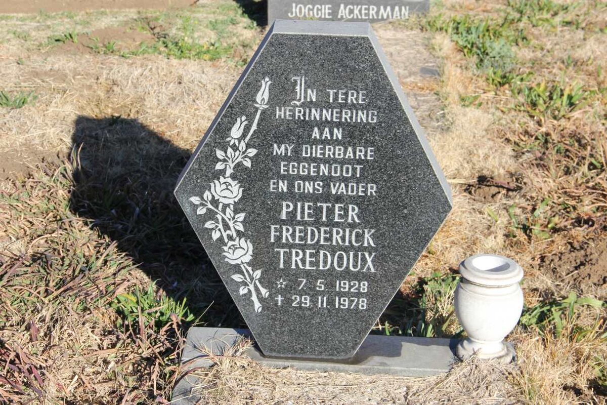 TREDOUX Pieter Frederick 1928-1978