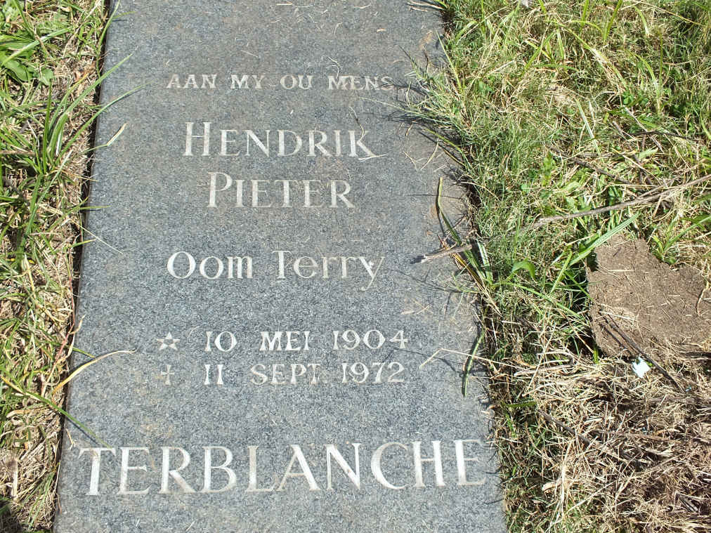 TERBLANCHE Hendrik Pieter 1904-1972