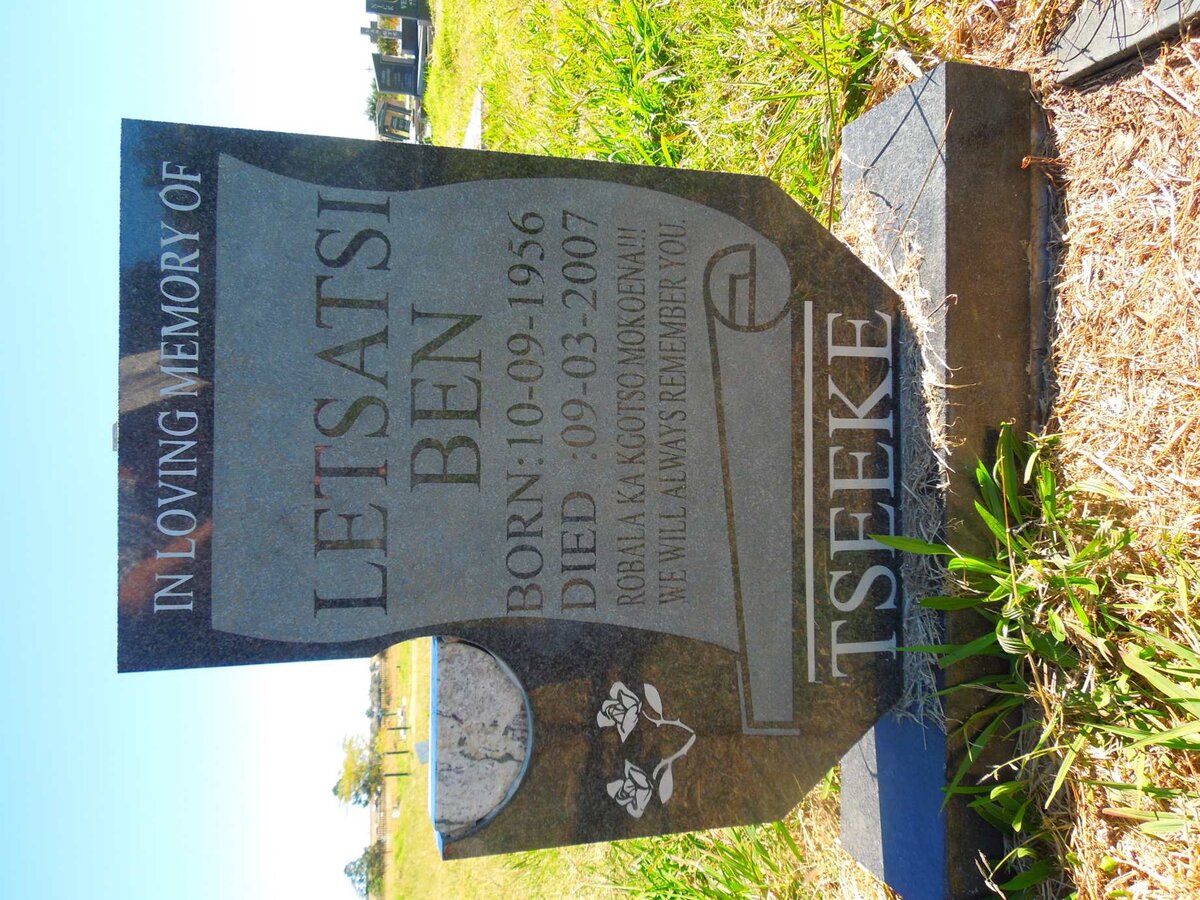 TSEEKE Letsatsi Ben 1956-2007