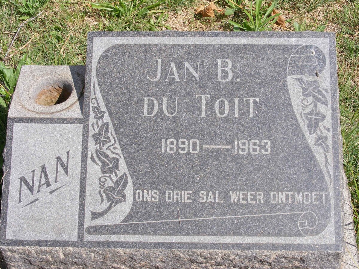TOIT Jan B., du 1890-1963