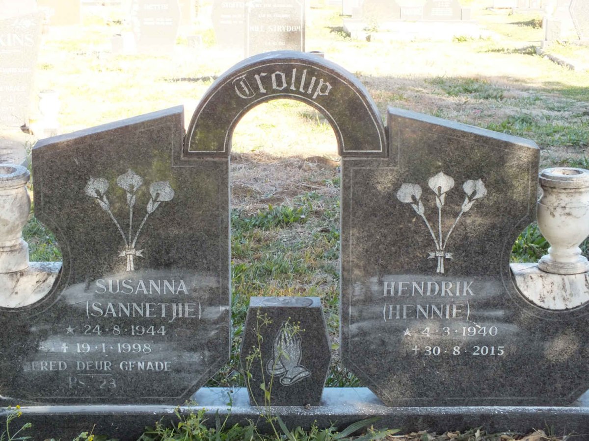TROLLIP Hendrik 1940-2015 &amp; Susanna 1944-1998