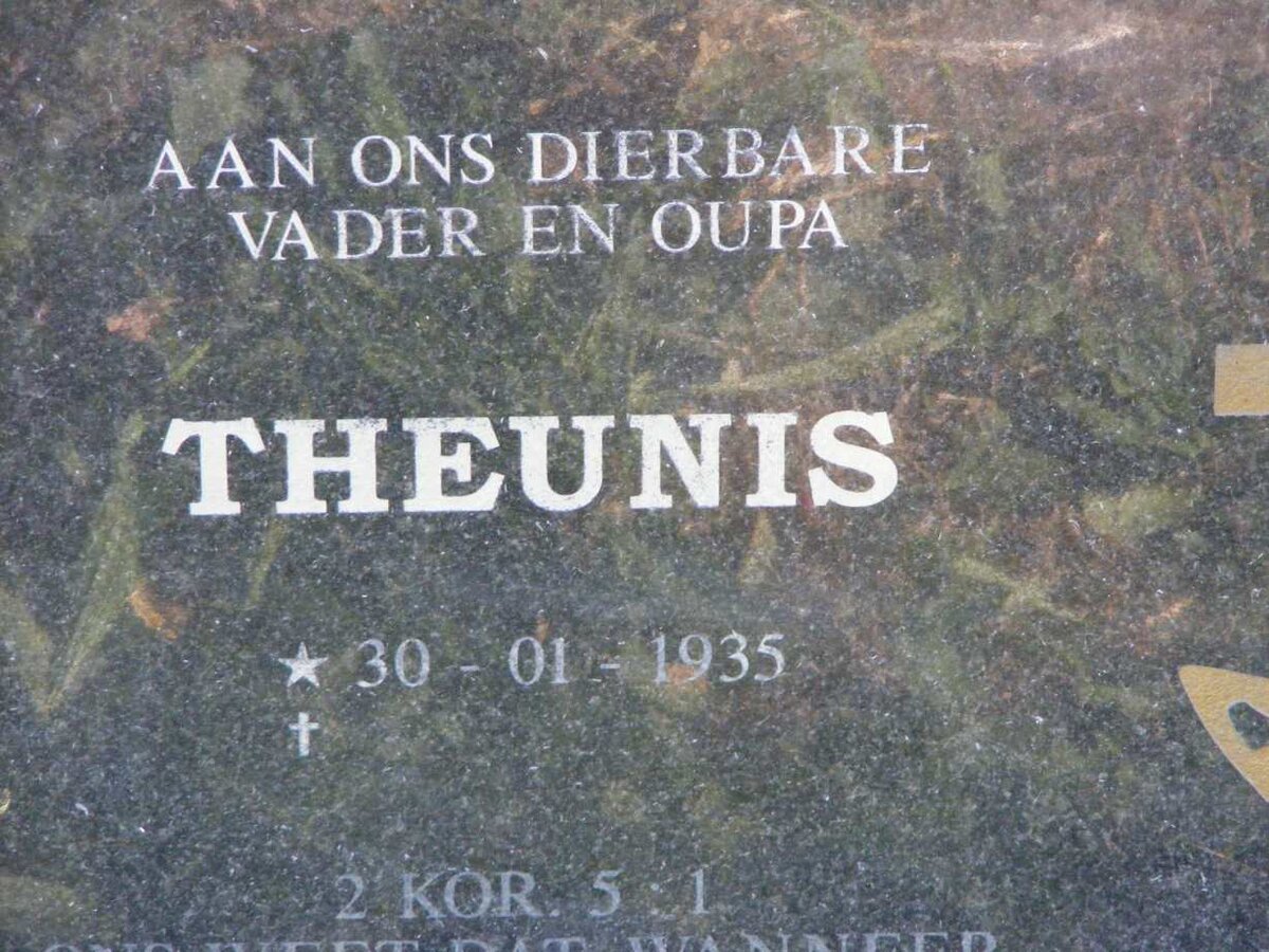 THOMPSON Theunis 1935- &amp; Irene 1946-2010