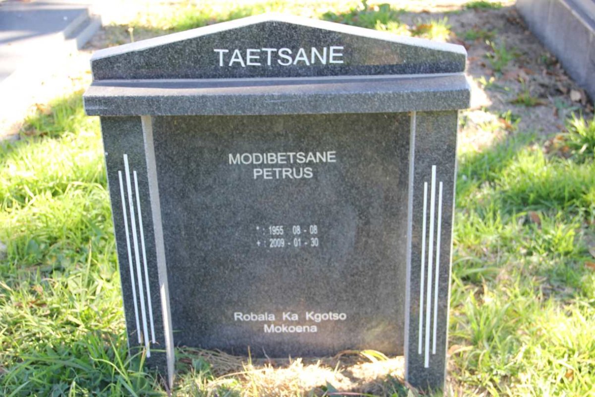 TEATSANE Modibetsane Petrus 1955-2009