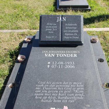 TONDER Jan Johannes Jacobus, van 1933-2006