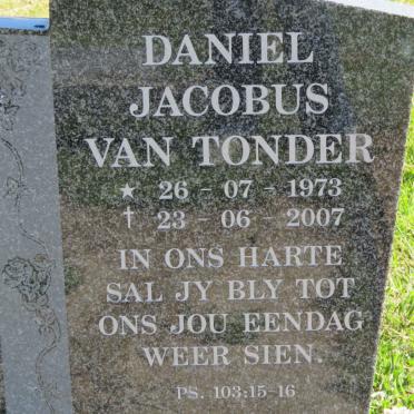 TONDER Daniel Jacobus, van 1973-2007