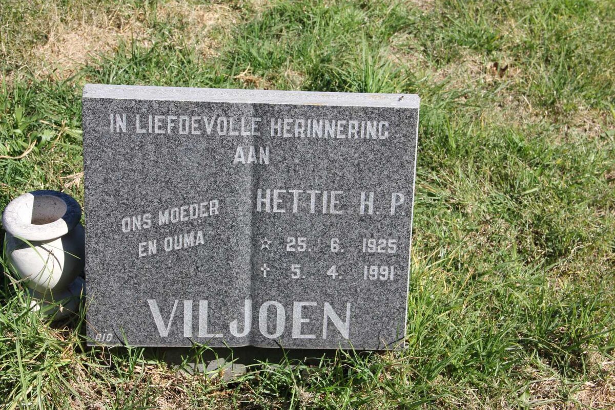 VILJOEN Hettie H.P. 1925-1991