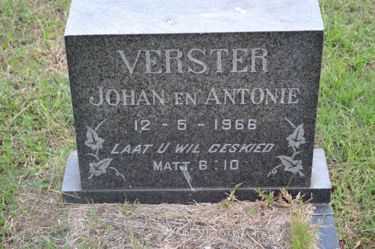 VERSTER Johan 1966-1966 :: VERSTER Antonie 1966-1966