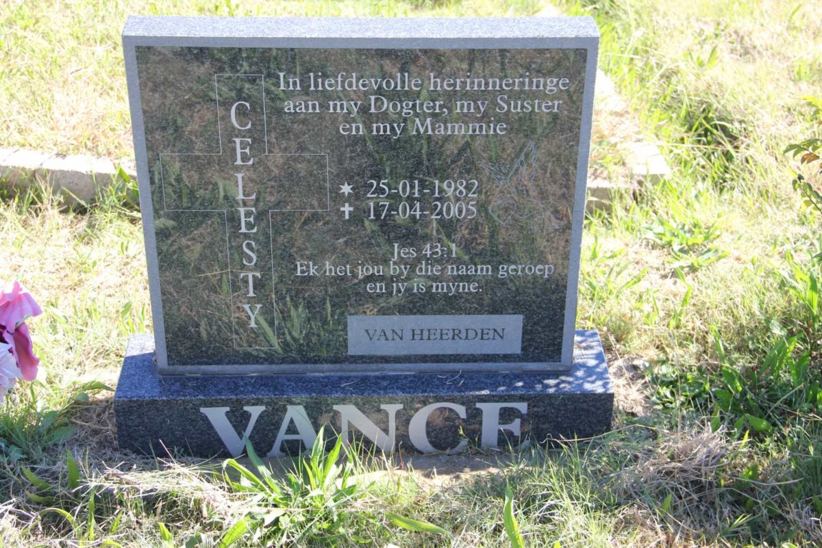 VANCE Celesty nee VAN HEERDEN 1982-2005