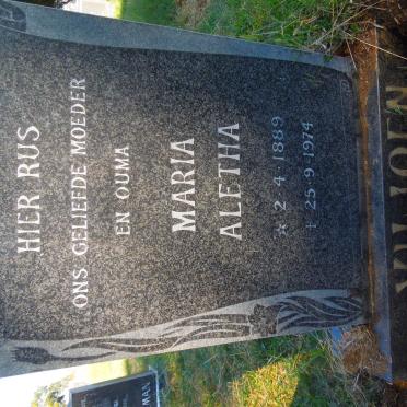 VILJOEN Maria Aletha 1889-1974