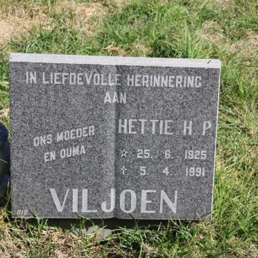 VILJOEN Hettie H.P. 1925-1991