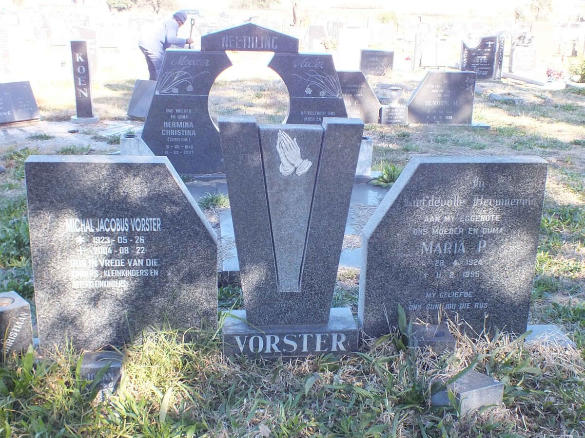 VORSTER Michal Jacobus 1923-2004 &amp; Maria P. 1924-1995