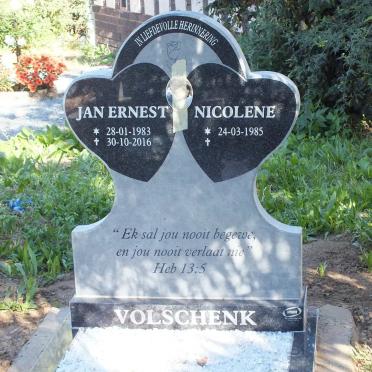 VOLSCHENK Jan Ernest 1983-2016 &amp; Nicolene 1985-
