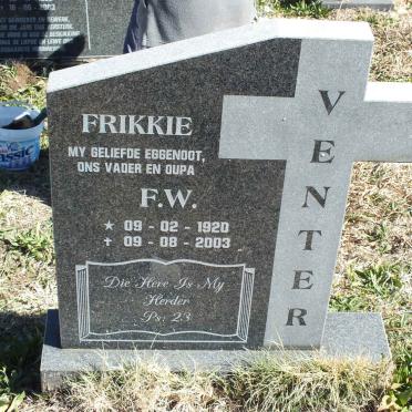 VENTER F. W. 1920-2003