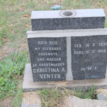 VENTER Christina A. 1891-1969