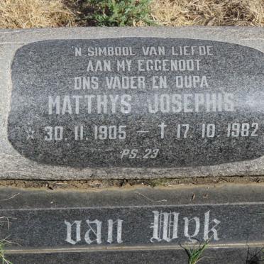 WYK Matthys Josephis, van 1905-1982
