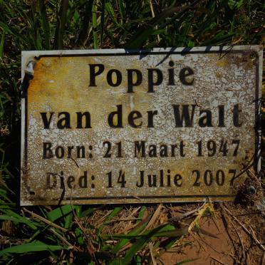WALT Poppie, van der 1942-2007