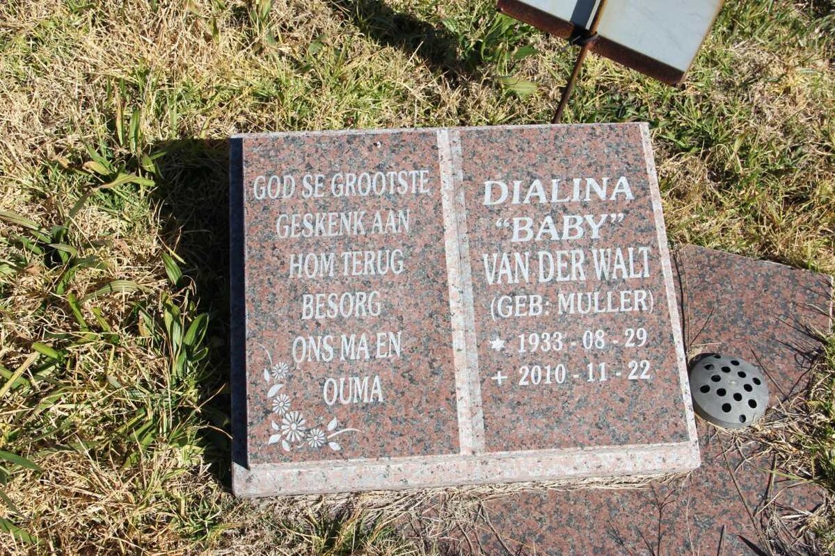 WALT Dialina, van der nee MULLER 1933-2010