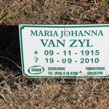 ZYL Maria Johanna, van 1915-2010