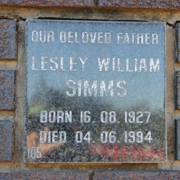 SIMMS Lesley William 1927-1994