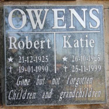 OWENS Robert 1925-1990 &amp; Katie 1925-1999
