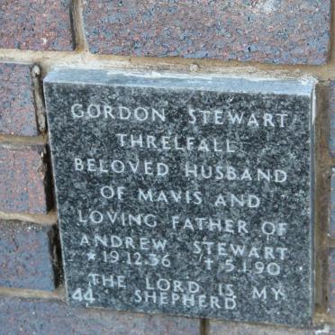 THRELFALL Gordon Stewart 1936-1990