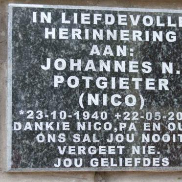 POTGIETER Johannes N. 1940-2012
