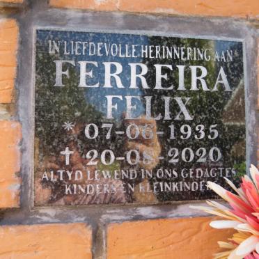 FERREIRA Felix 1935-2020