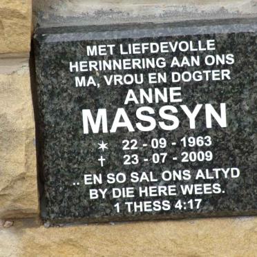 MASSYN Anne 1963-2009