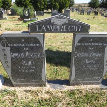 LAMPRECHT Adriaan Hendrikus 1916-1990 &amp; Catharina Johanna 1924-2004