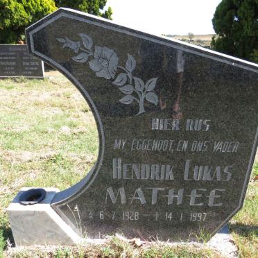 MATHEE Hendrik Lukas 1928-1997