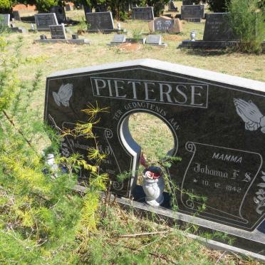PIETERSE Johannes C.J. 1941-1992 &amp; Johanna F.S. 1942- _1