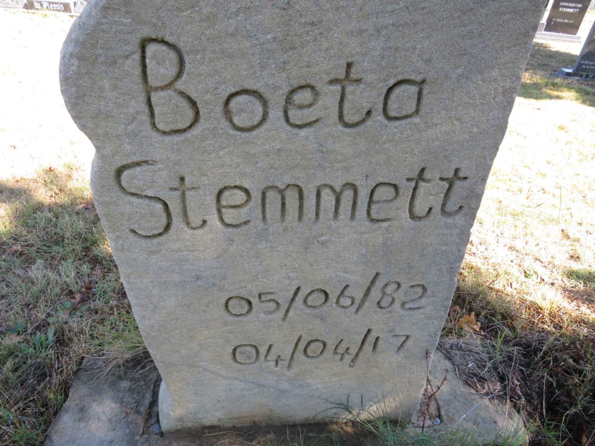 STEMMETT Boeta 1982-2017
