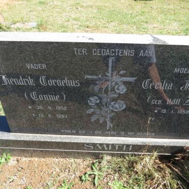 SMITH Hendrik Cornelius 1952-1993 & Cecilia Johanna VAN ZYL 1958-