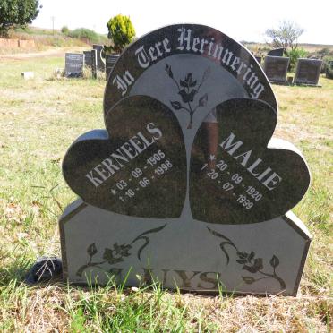 UYS Kerneels 1905-1998 & Malie 1920-1999