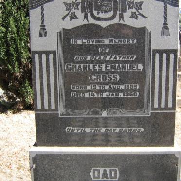 CROSS Charles Emanuel 1869-1960