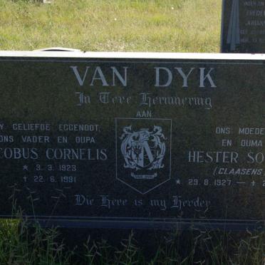 DYK Jacobus Cornelis, van 1923-1991 &amp; Hester Sophia CLAASENS 1927-2007