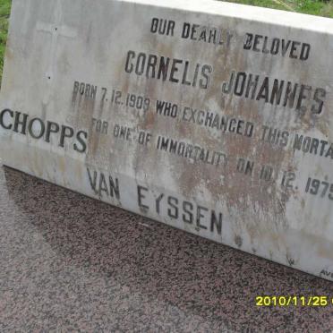 EYSSEN Cornelis Johannes, van 1909-1975