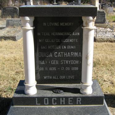 LOCHER Louisa Catharina nee STRYDOM 1935-1998
