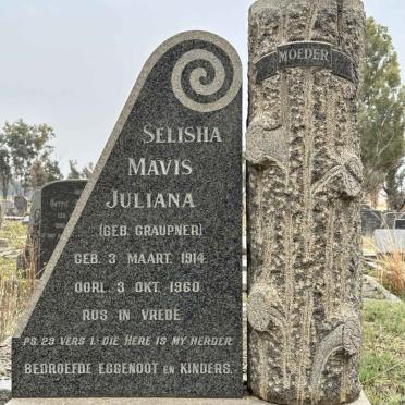 NEL Selisha Mavis Juliana nee GRAUPNER 1914-1960