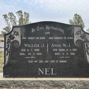 NEL Willem J. 1886-1958 & Anna W.J. RABIE 1907-1967