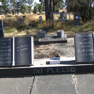 PLESSIS B.H., du 1910-1981 &amp; G.J.M. 1920-