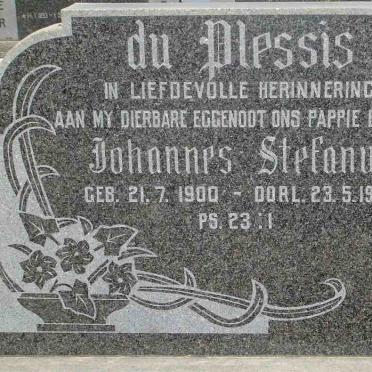 PLESSIS Johannes Stefanus, du 1900-1969