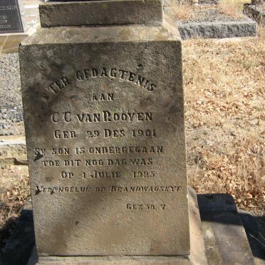 ROOYEN C.C., van 1901-1925