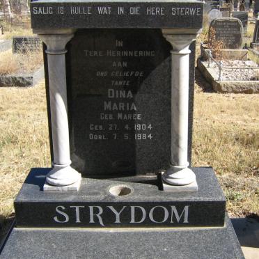 STRYDOM Dina Maria nee MAREE 1904-1984