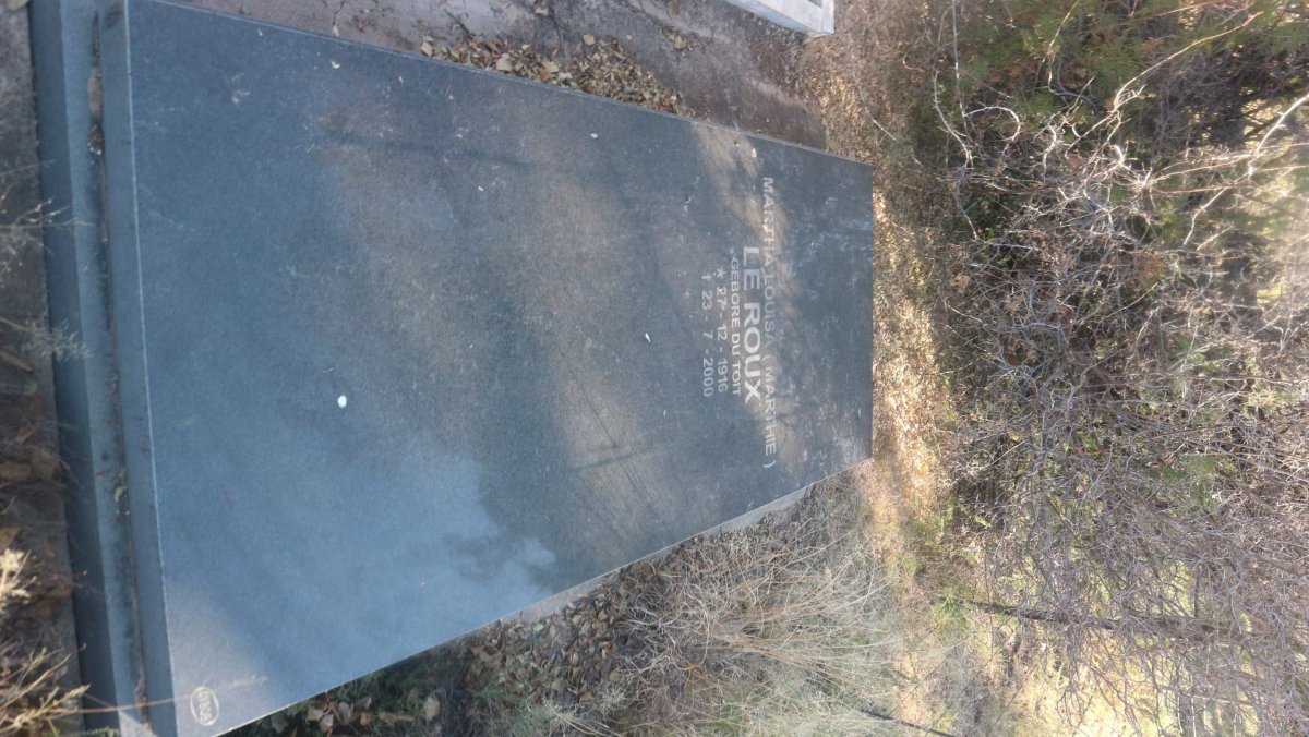 ROUX Martha Louisa, le nee DU TOIT 1916-2000