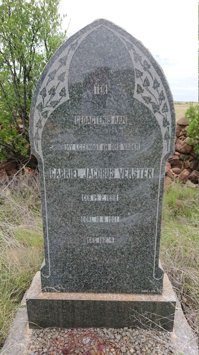 VERSTER Gabriel Jacobus 1898-1951