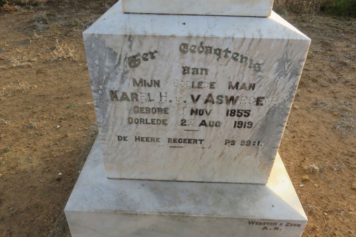 ASWEGEN Karel H.J., van 1855-1919