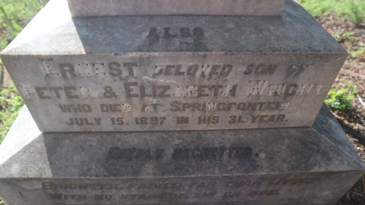 WRIGHT Peter Knowles -1898 :: WRIGHTS Ernest -1897